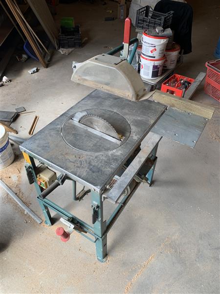 Grote foto bouwzaag tafelzaag gjerde doe het zelf en verbouw zaagmachines