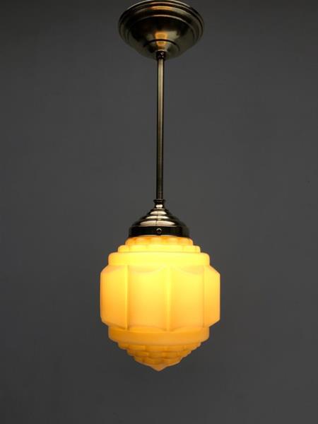 Grote foto plafondlamp glas messing antiek en kunst curiosa en brocante