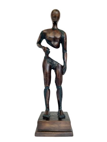 Grote foto sculptuur abstract human figurine 46 cm brons antiek en kunst curiosa en brocante