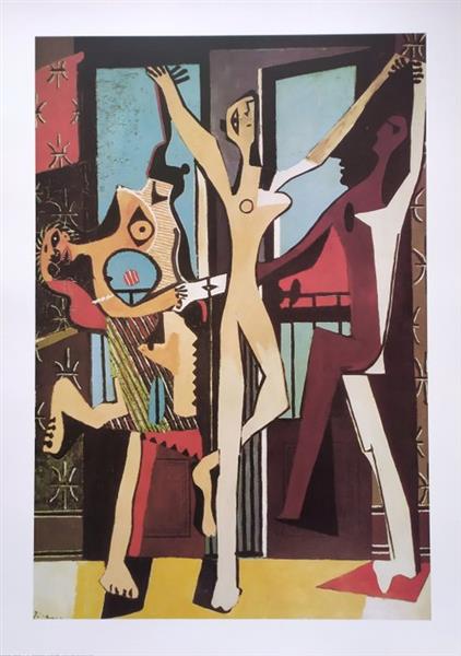 Grote foto pablo picasso 1881 1973 after la danza 1925 50x70cm antiek en kunst curiosa en brocante