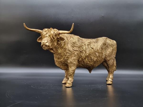 Grote foto beeld large highland cow statue 18.5 cm hars antiek en kunst curiosa en brocante