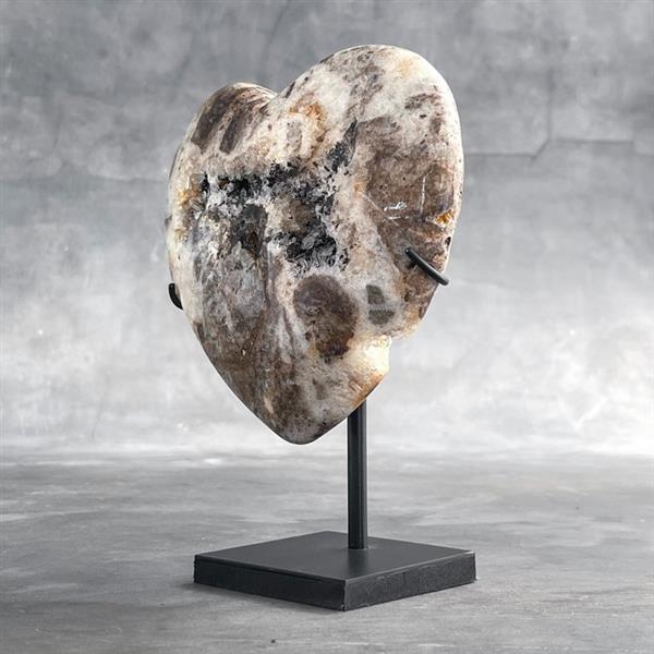 Grote foto geen reserveprijs prachtig kristalkwarts hart hoogte 19 cm breedte 14 cm 1800 g antiek en kunst curiosa en brocante