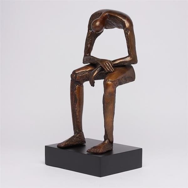 Grote foto sculptuur no reserve price modern bronze sculpture seated bronze sculpture seated giant abs antiek en kunst curiosa en brocante