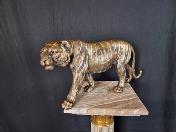 Grote foto beeld xl tiger statue new 22 cm hars antiek en kunst curiosa en brocante