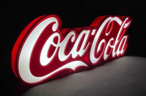Grote foto coca cola lichtbord plastic antiek en kunst curiosa en brocante