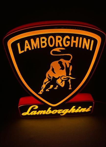 Grote foto lamborghini lichtbord plastic antiek en kunst curiosa en brocante