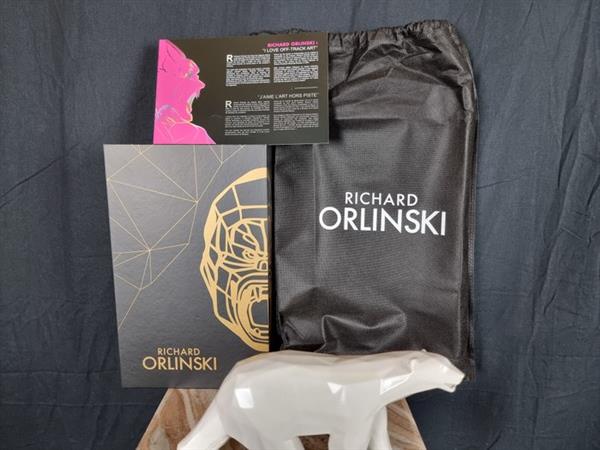 Grote foto richard orlinski 1966 sculptuur polar bear new gift box 12 cm hars antiek en kunst curiosa en brocante