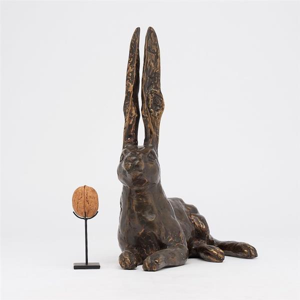 Grote foto sculptuur hare sculpture bronze interior statue of a animal video in link bronze 31 cm br antiek en kunst curiosa en brocante