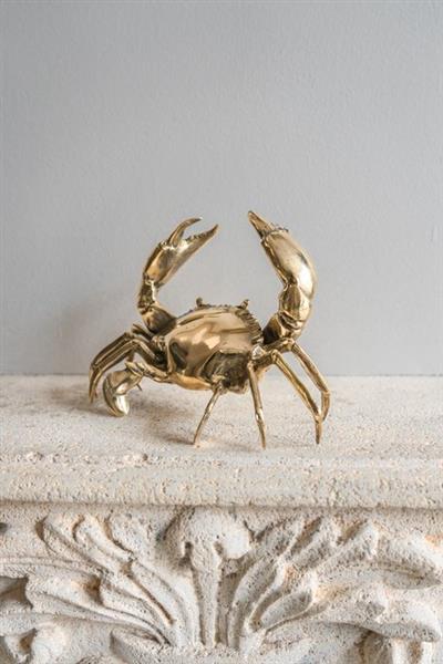 Grote foto sculptuur no reserve price polished bronze crab sculpture sooka interior 14 cm brons antiek en kunst curiosa en brocante