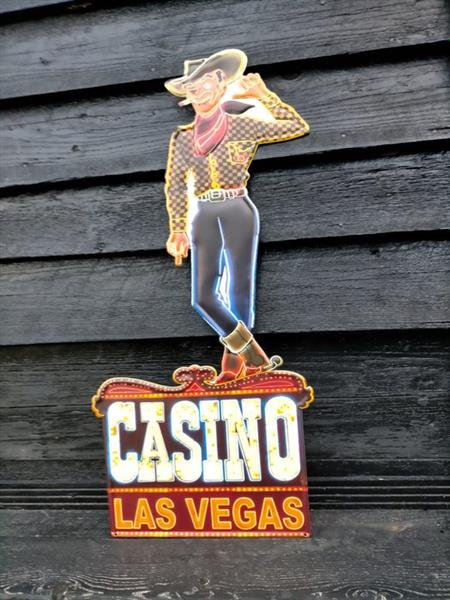 Grote foto casino wandbord las vegas metaal antiek en kunst curiosa en brocante