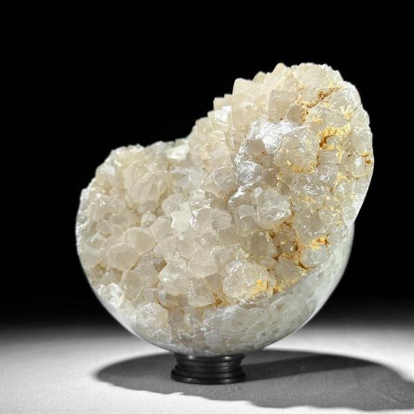 Grote foto geen reserveprijs prachtig kristal met kwartsspikes op aangepaste standaard bol 1900 g antiek en kunst curiosa en brocante