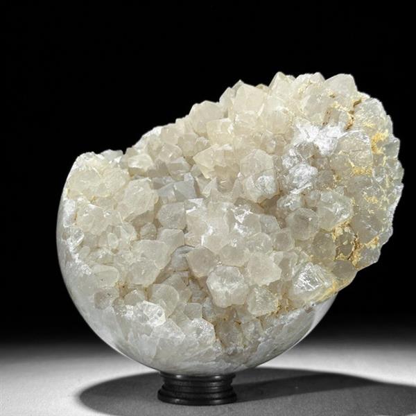 Grote foto geen reserveprijs prachtig kristal met kwartsspikes op aangepaste standaard bol 1900 g antiek en kunst curiosa en brocante