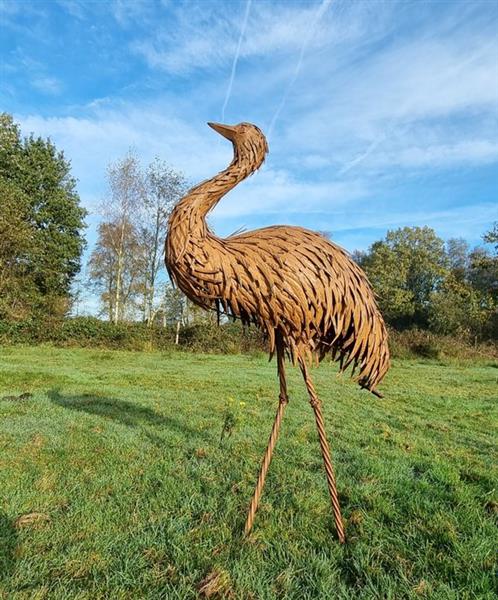 Grote foto figuur xxl struisvogel ijzer gegoten gesmeed antiek en kunst curiosa en brocante