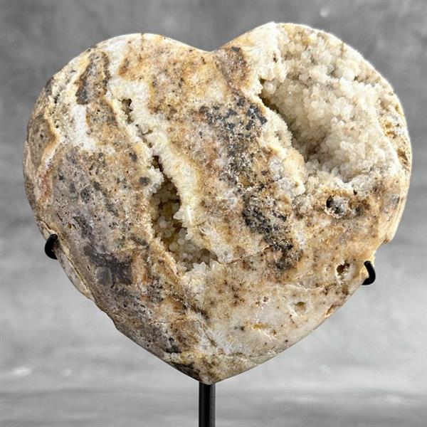Grote foto geen reserveprijs prachtig kristalkwarts hart hoogte 21 cm breedte 14 cm 2000 g antiek en kunst curiosa en brocante