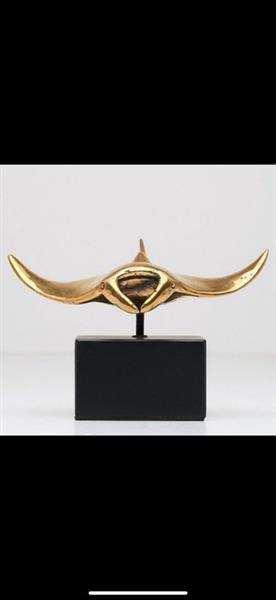 Grote foto sculptuur no reserve price sculpture manta ray on a base 11.5 cm brons antiek en kunst curiosa en brocante