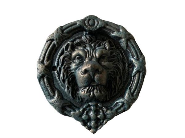 Grote foto deurklopper leeuwenkop deurklopper recent antiek en kunst curiosa en brocante