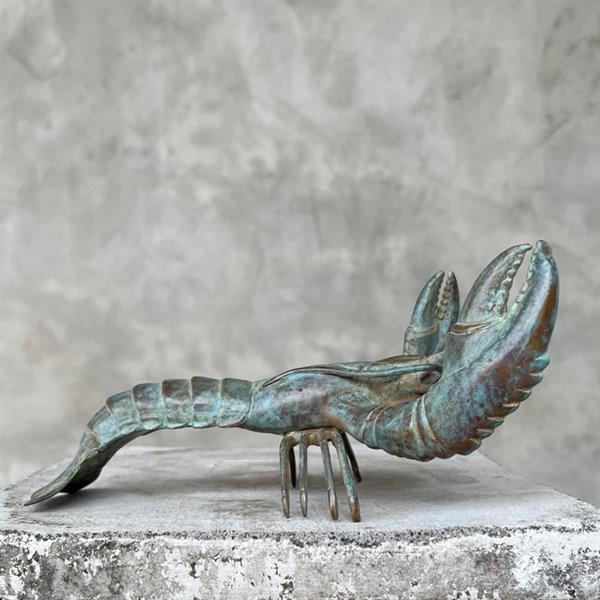 Grote foto sculptuur no reserve price bronze patinated lobster sculpture 11 cm brons antiek en kunst curiosa en brocante