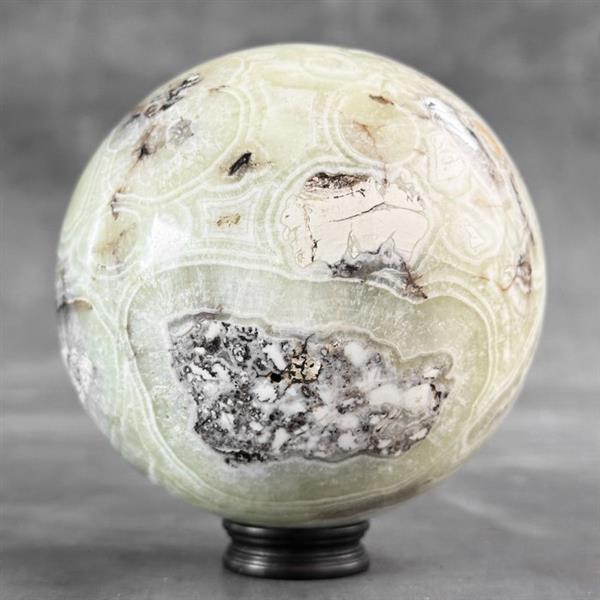 Grote foto geen minimumverkoopprijs wonderlijke onyx sphere op een aangepaste standaard kristal 1900 g 1 antiek en kunst curiosa en brocante