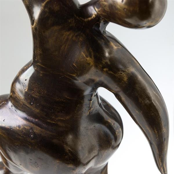 Grote foto sculptuur no reserve price statue of a volupuous lady doing a handstand patinated bronze 53.5 antiek en kunst curiosa en brocante