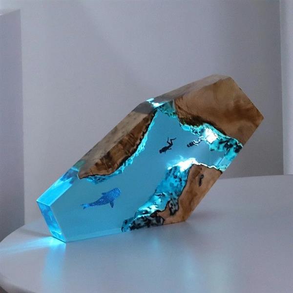 Grote foto resinoz epoxy resin lamp lamp hars polyester antiek en kunst curiosa en brocante