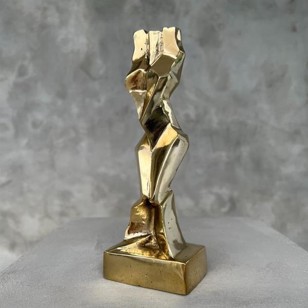 Grote foto sculptuur no reserve price sculpture cubist lady bronze 21 cm brons antiek en kunst curiosa en brocante