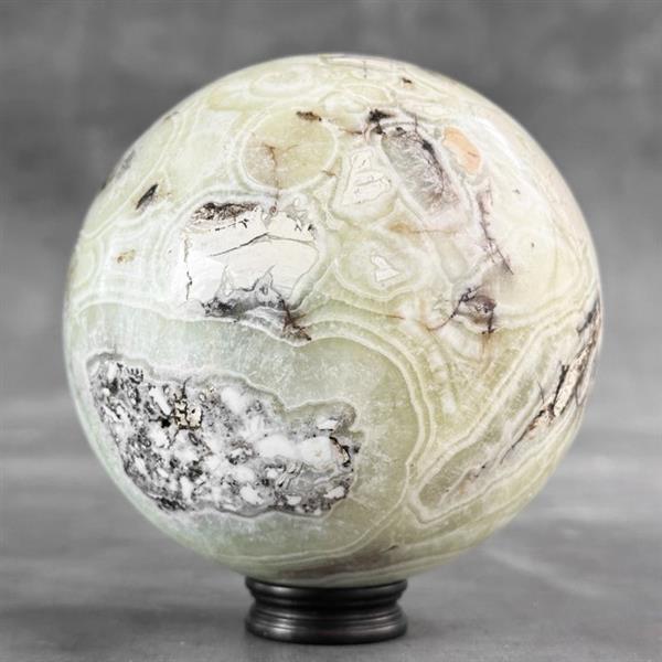 Grote foto geen minimumverkoopprijs wonderlijke onyx sphere op een aangepaste standaard kristal 1900 g 1 antiek en kunst curiosa en brocante