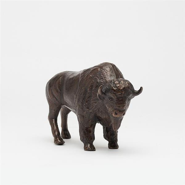 Grote foto sculptuur no reserve price sculpture of a bronze bison 13 cm brons antiek en kunst curiosa en brocante