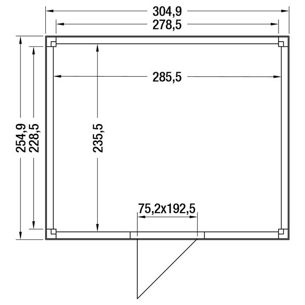 Grote foto actiemodel douglas tuinhuis hr 300x250 x 245 cm tuin en terras tuinhuisjes en blokhutten