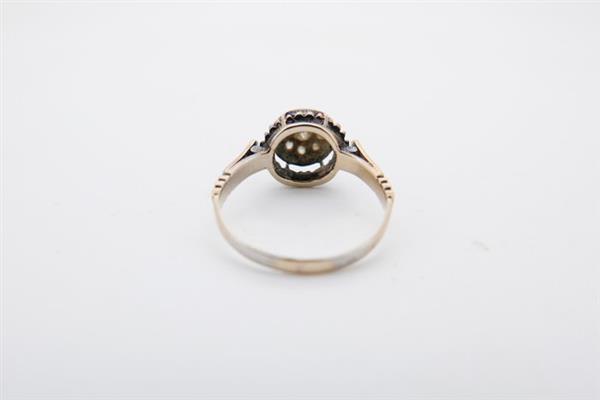 Grote foto ring 19.2 kt. witgoud diamant antiek en kunst curiosa en brocante