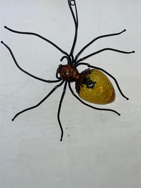 Grote foto lamp spider vormige lamp wandlamp glas messing antiek en kunst curiosa en brocante