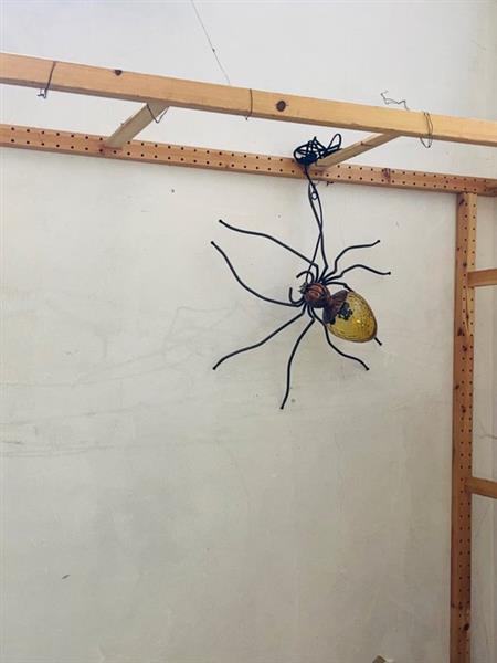 Grote foto lamp spider vormige lamp wandlamp glas messing antiek en kunst curiosa en brocante