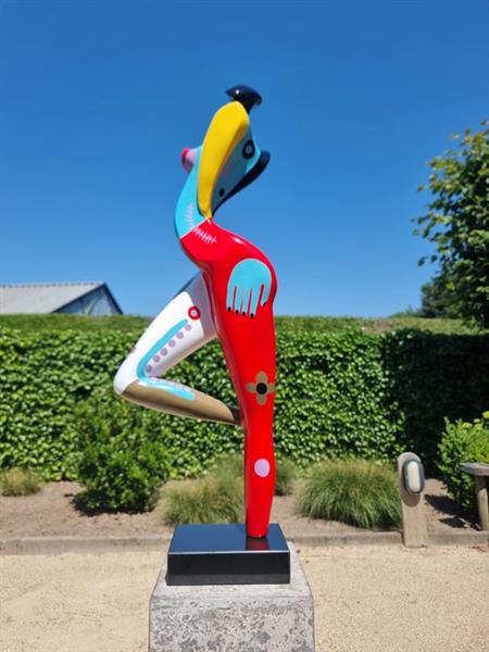 Grote foto sculptuur abstract figure 90 cm glasvezel antiek en kunst curiosa en brocante