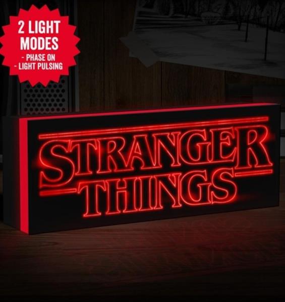 Grote foto lampada stranger things logo light originale marchio paladone lichtbord plastic antiek en kunst curiosa en brocante