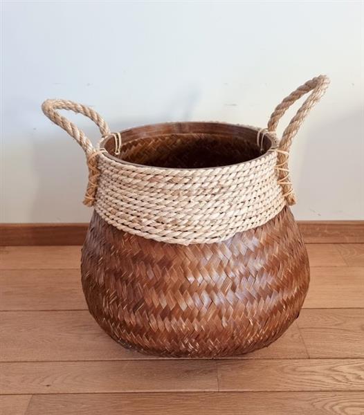 Grote foto tribal bamboo woven basket zonder minimumprijs antiek en kunst curiosa en brocante