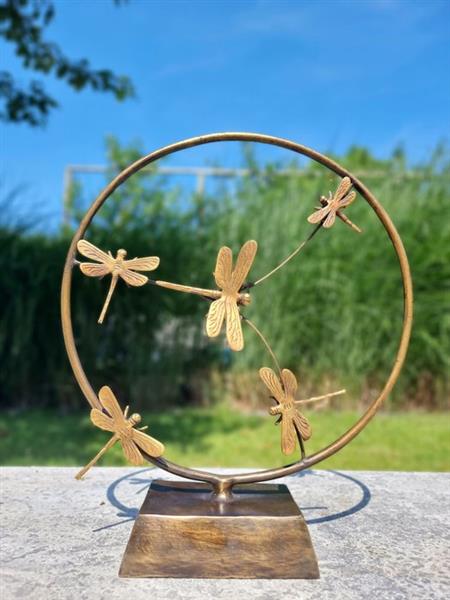 Grote foto sculptuur bronze butterflies 38 cm brons antiek en kunst curiosa en brocante