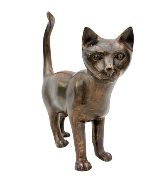 Grote foto beeldje bronze cat brons antiek en kunst curiosa en brocante