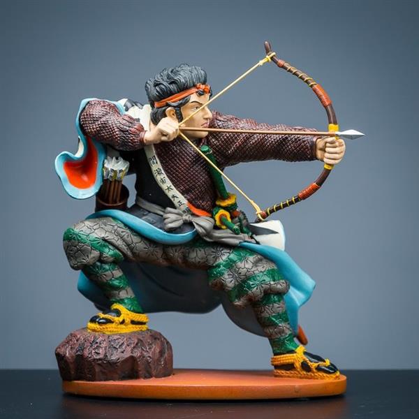 Grote foto sculptuur vier samurai strijders 190 mm polystone antiek en kunst curiosa en brocante