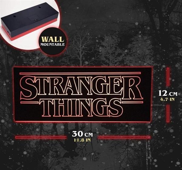 Grote foto lampada stranger things logo light originale marchio paladone lichtbord plastic antiek en kunst curiosa en brocante