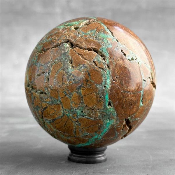 Grote foto geen reserveprijs prachtige groene smithsonite bol op een aangepaste standaard 1800 g 1 antiek en kunst curiosa en brocante