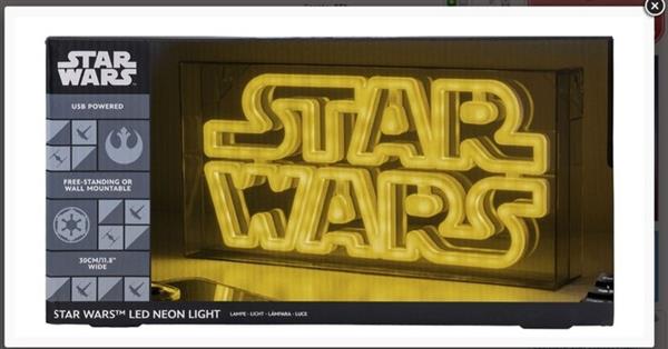 Grote foto star wars logo light originale marchio paladone nuova versione lichtbord plastic antiek en kunst curiosa en brocante