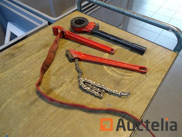 Grote foto hand draadsnijder riemsleutel kettingsleutel virax doe het zelf en verbouw gereedschappen en machines