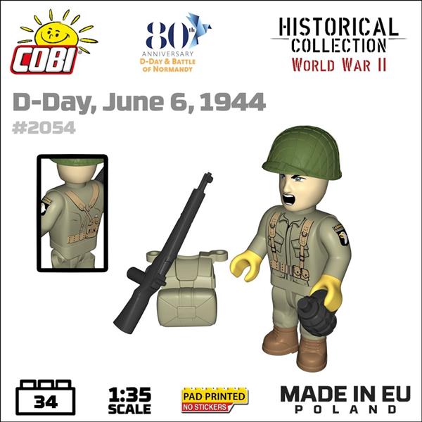 Grote foto cobi 2054 3 figuren d day 1944 kinderen en baby overige