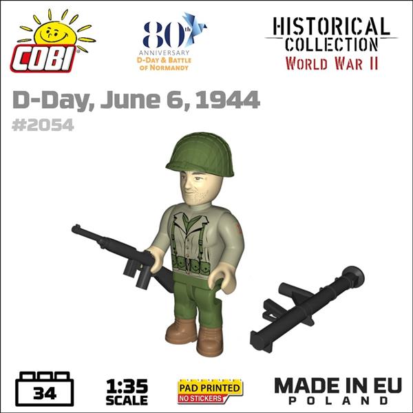 Grote foto cobi 2054 3 figuren d day 1944 kinderen en baby overige