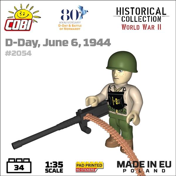 Grote foto cobi 2054 3 figuren d day 1944 kinderen en baby overige