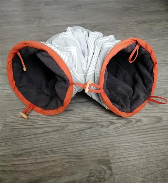 Grote foto beeztees crupa katten tunnel grijs dieren en toebehoren katten accessoires