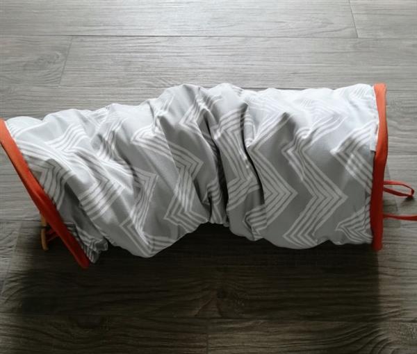 Grote foto beeztees crupa katten tunnel grijs dieren en toebehoren katten accessoires