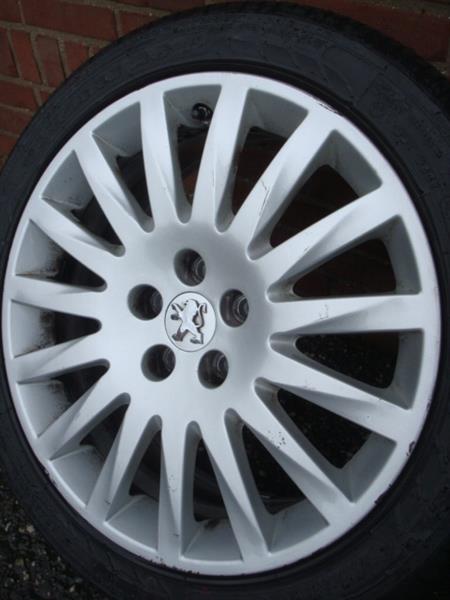 Grote foto 18 originele peugeot velgen en banden 5x108 auto onderdelen banden en velgen