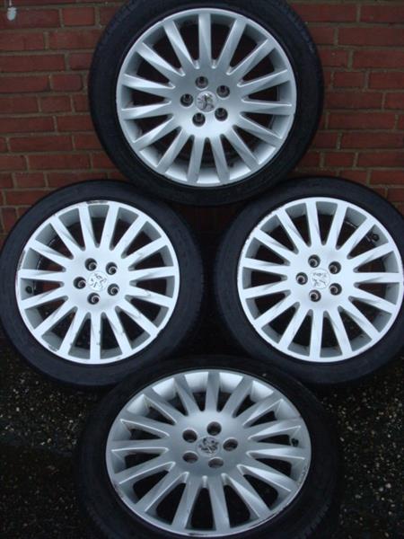 Grote foto 18 originele peugeot velgen en banden 5x108 auto onderdelen banden en velgen