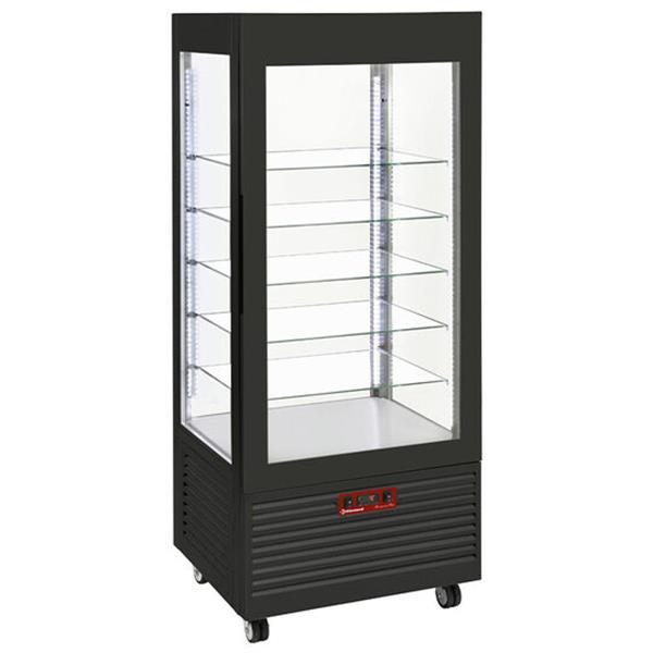 Grote foto vitrine 4 zijden t amp 176 negatief 5 niveaus in glas geventil 480 lit. zwart diamond inn diversen overige diversen