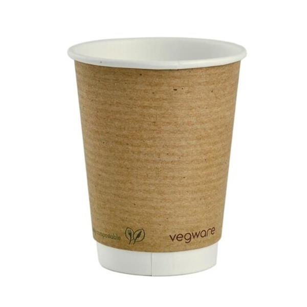 Grote foto vegware 89 serie dubbelwandige bekers composteerbaar 340ml 500 stuks diversen overige diversen